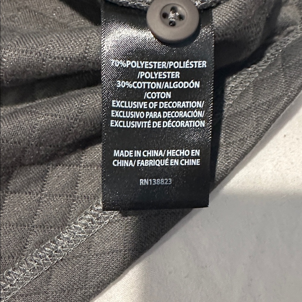 Brothers & Sons Quilted Pullover Gray Quarter Snap Sweatshirt Men’s Medium - Picture 3 of 7